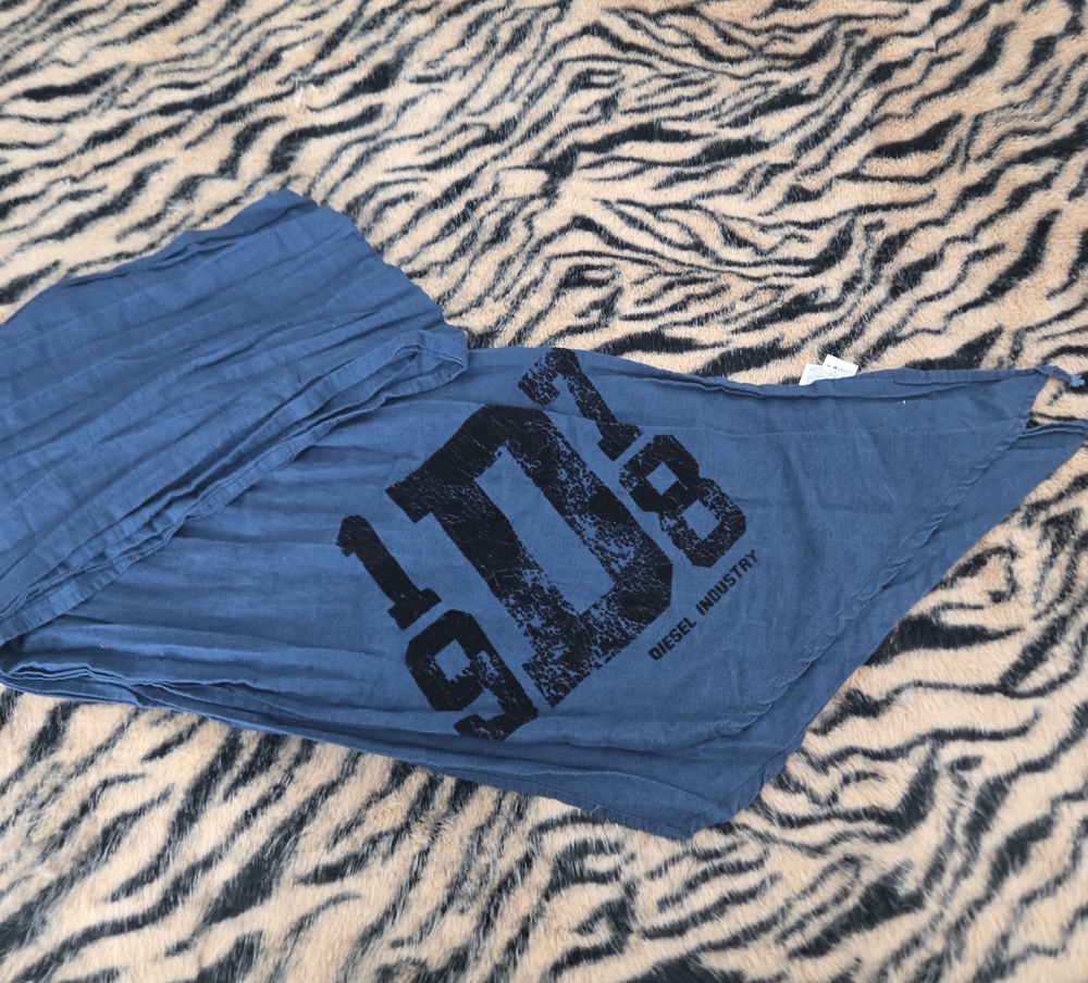 Diesel Navy Graphic Scarf